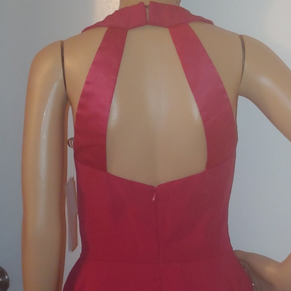 LELA ROSE 10 RED RACER BACK SKATER DRESS - Picture 8 of 11